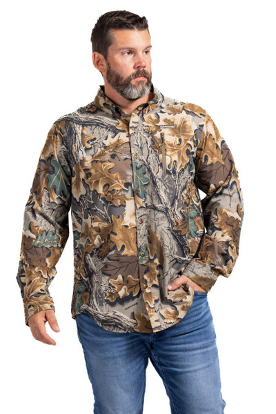 Realtree Button Down Long Sleeve Men's Shirt | Advantage Classic, Size: Medium