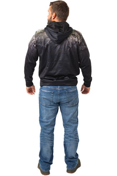 Realtree Men's Strike Performance Black Fleece Hoodie | APX