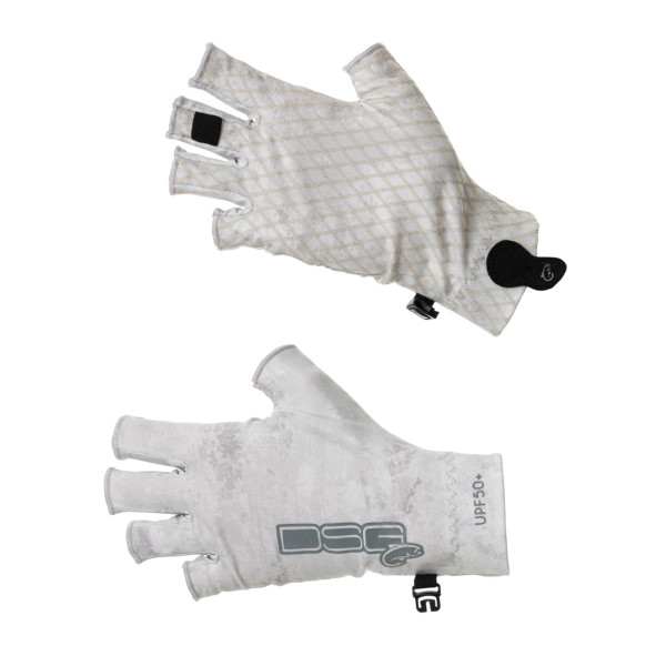 Jordy Fishing Gloves - UPF 50+ white out