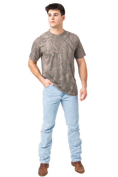 Realtree Tri Blend Short Sleeve Men's Crew Neck Shirt | Hardwoods