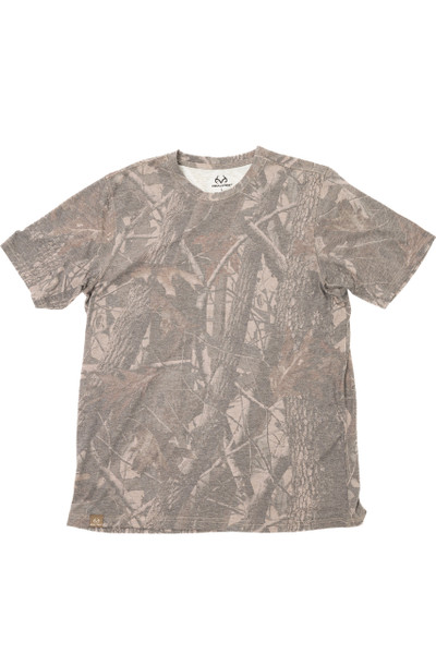 Realtree Tri Blend Short Sleeve Men's Crew Neck Shirt | Hardwoods