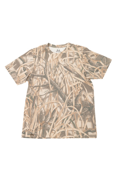 Realtree Tri Blend Short Sleeve Men's Crew Neck Shirt | Wetlands
