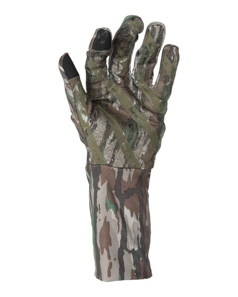 Back view of the Banded Early Season Glove displaying textured silicone grip patterns and reinforced fingertip detailing.