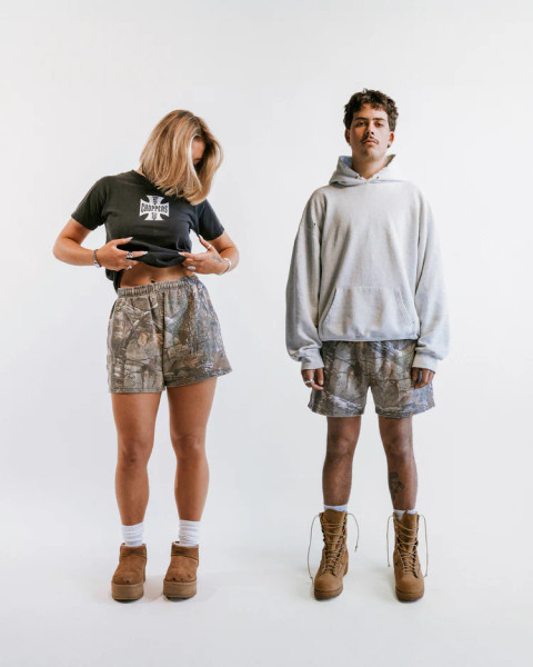 Aged Ivy Faded Camo Shorts in Realtree XTRA