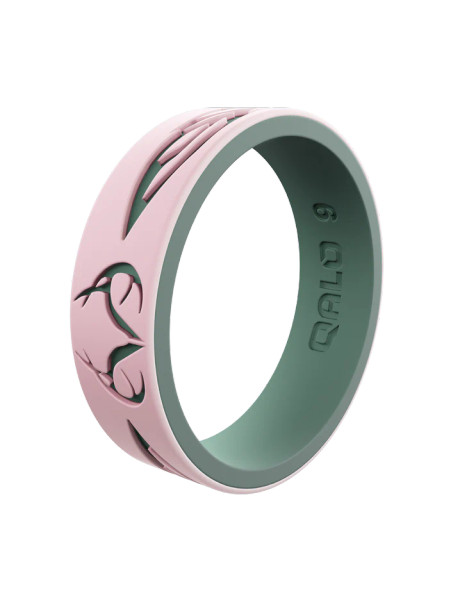 qalo-womens-tail-feather-silicone-ring-realtree pink 2