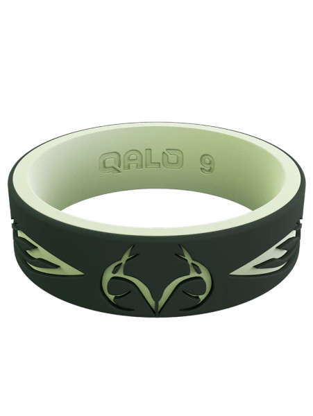 qalo-womens-tail-feather-silicone-ring-realtree green main
