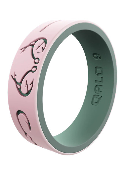 qalo-womens-clinch-knot-silicone-ring-realtree pink 2