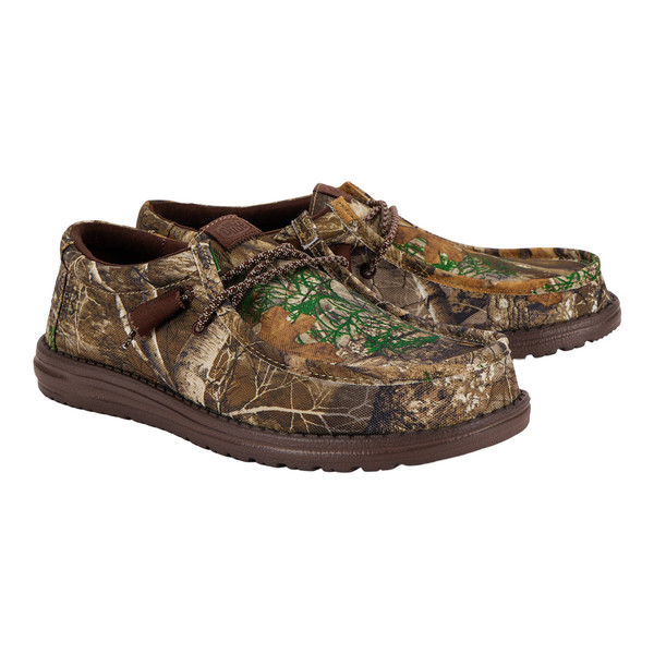 Hey Dude Unisex Wally Camo Shoes in Realtree EDGE side