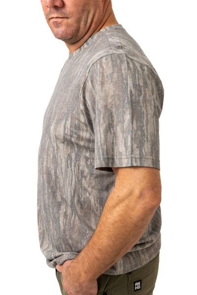 Men's Tri Blend Short Sleeve Faded Camo Shirt - Blank | Realtree Legacy