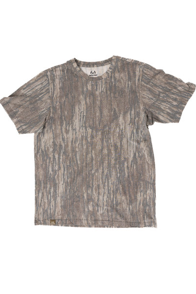 Men's Tri Blend Short Sleeve Faded Camo Shirt - Blank | Realtree Legacy
