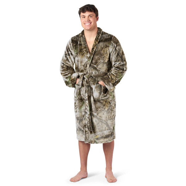 Northwest Men’s Silk Touch Camo Robe in Realtree APX