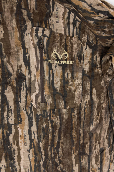 Men's Bamboo Long Sleeve Hooded Camo Shirt in Realtree Legacy
