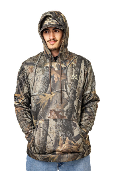 Men's High Pile Camo Hoodie in Realtree Hardwoods