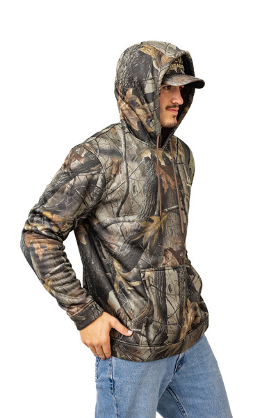 Men's High Pile Camo Hoodie in Realtree Hardwoods