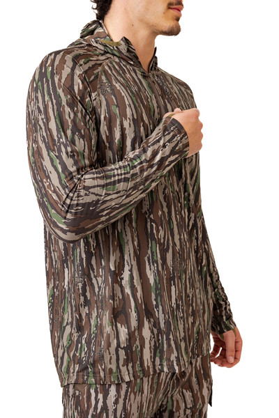 Men's Turkey Poly Hooded Hunting Pullover in Realtree Original 