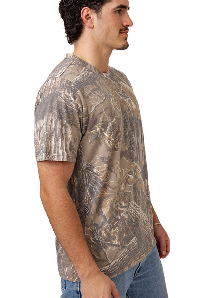Men's Tri Blend Short Sleeve Crew Neck Camo Shirt | Realtree Xtra Grey