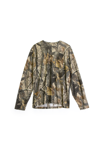 Men's Bamboo Long Sleeve Crew Neck Camo Shirt | Realtree Hardwoods