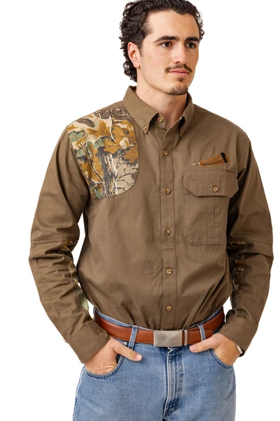 Men's Icon Button Down Camo Shooting Shirt in Realtree Advantage Classic main