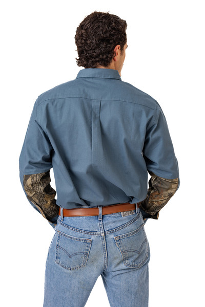 Men's Icon Button Down Camo Shooting Shirt in Realtree Hardwoods 