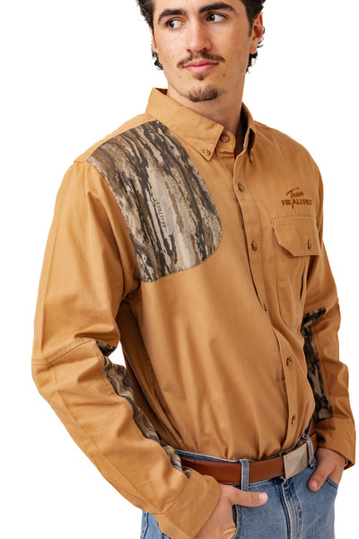 Men's Icon Button Down Camo Shooting Shirt in Realtree Legacy