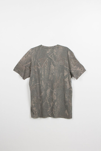 Back view of 40th Anniversary Realtree Hardwoods short sleeve camo shirt.