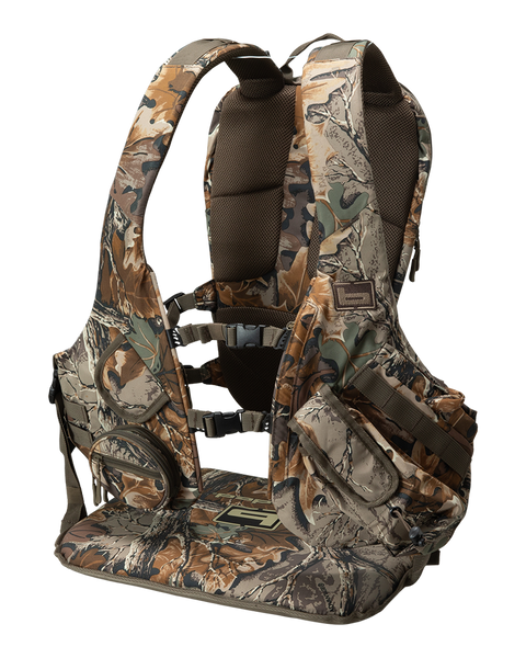 Front view of Banded Air Elite turkey vest in Advantage Classic camo main