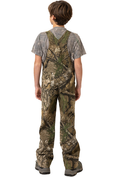 Youth Hunting Bib Overalls in Realtree APX