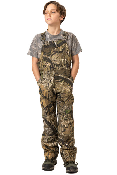 Youth Hunting Bib Overalls in Realtree APX main