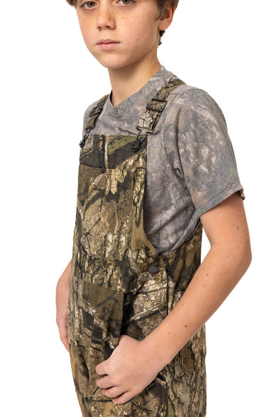 Youth Hunting Bib Overalls in Realtree APX
