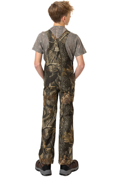 Youth Hunting Bib Overalls in Realtree Hardwoods