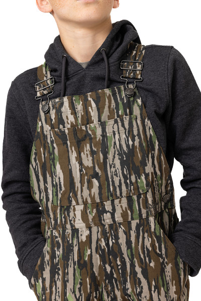 Youth Hunting Bib Overalls in Realtree Original 