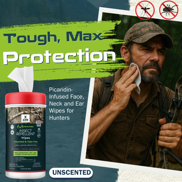 Zone Protects Unscented Repellent Wipes | Realtree