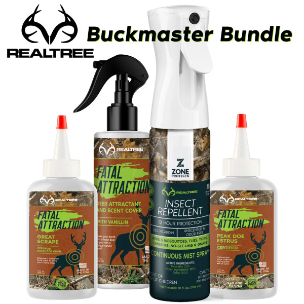 Zone Protects Buckmaster Bundle; Insect Repellent + Deer Attractants | Realtree EDGE
