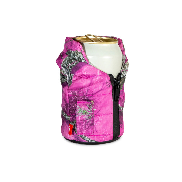 Puffin Drinkwear Pink Camo Puffy Vest Koozie | Realtree APX