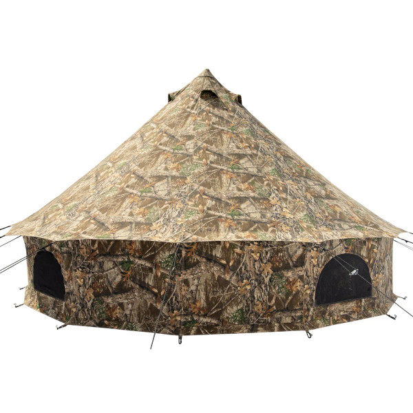 White Duck Outdoors 20' Regatta Bell Camo Tent | Realtree EDGE