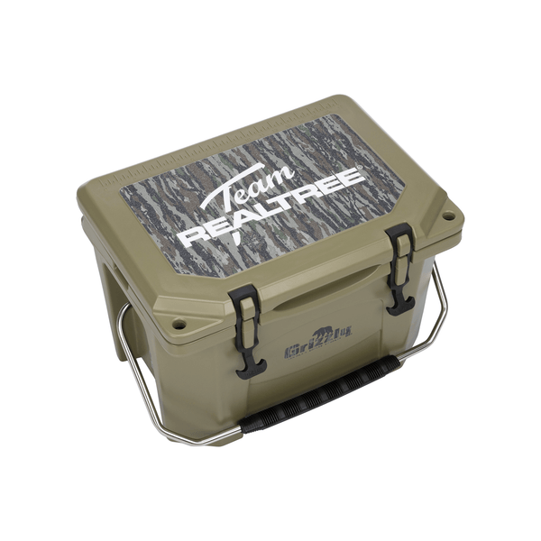 Grizzly Coolers 20 Qt Camping Cooler in Ranger Green - Original Pattern main