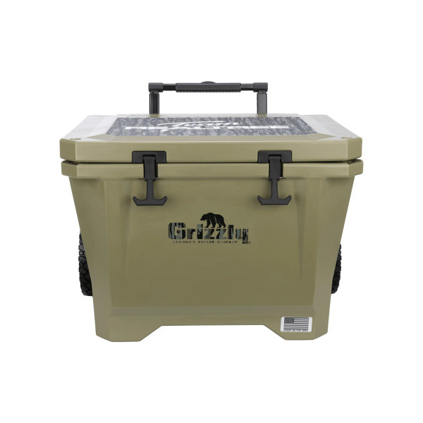 Grizzly Coolers 40 Qt Scout Rolling Cooler Ranger Green - Original Pattern second