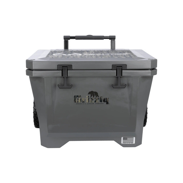 Grizzly Coolers 40 Qt Scout Rolling Cooler in Stealth Gray - Legacy Pattern second