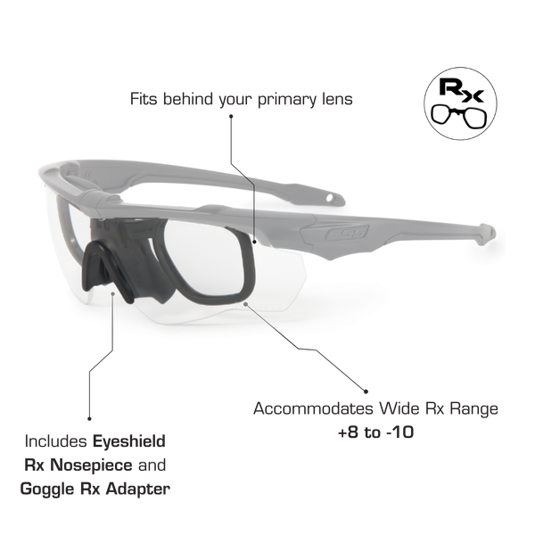 ESS Eye Pro Crossblade NARO Camo Frame Sunglasses w/Clear, Gray & Hi-Def Copper Lenses | Realtree MAX-7
