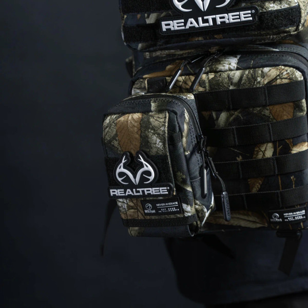 WOLFpak Tactical EDC Black Camo Pouch Attachment Bag | Realtree EDGE Colors