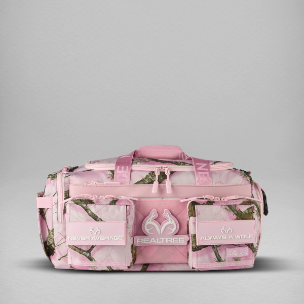 WOLFpak 30L Flushing Pink Perfect Camo Duffle Bag | Realtree APX Colors
