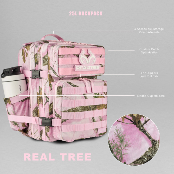 WOLFpak 25L Flushing Pink Camo Backpack | Realtree APX Colors