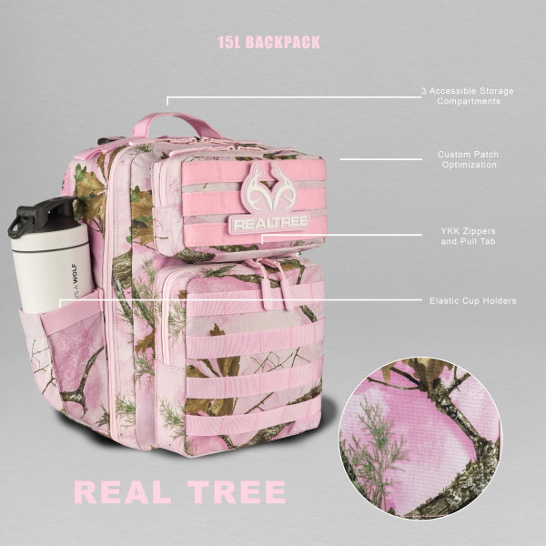 WOLFpak 15L Flushing Pink Tactical Camo Backpack | Realtree APX Colors