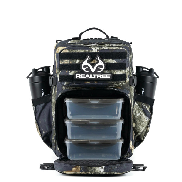WOLFpak 35L Meal Prep Management Black Camo Backpack | Realtree EDGE Colors