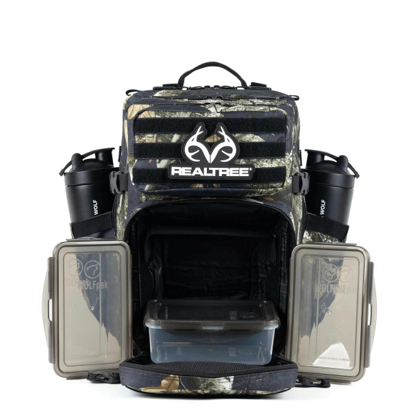 WOLFpak 35L Meal Prep Management Black Camo Backpack | Realtree EDGE Colors
