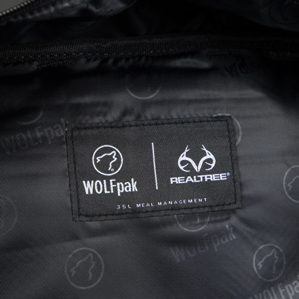 WOLFpak 35L Meal Prep Management Black Camo Backpack | Realtree EDGE Colors