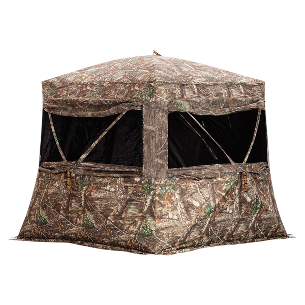 Rhino Blinds Low Hub See-Through Mesh Hunting Blind | Realtree EDGE