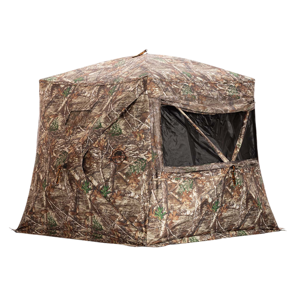 Rhino Blinds Low Hub See-Through Mesh Hunting Blind | Realtree EDGE