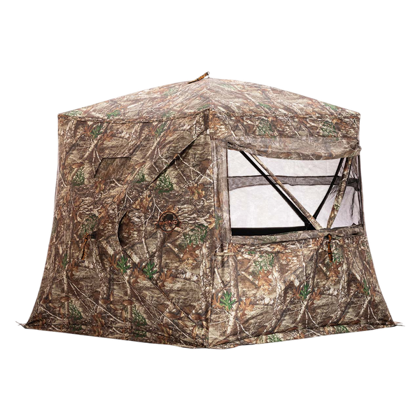 Rhino Blinds Low Hub See-Through Mesh Hunting Blind | Realtree EDGE