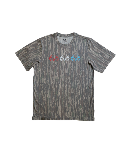 Unisex USA Realtree Antler Faded Camo Shirt | Realtree Original